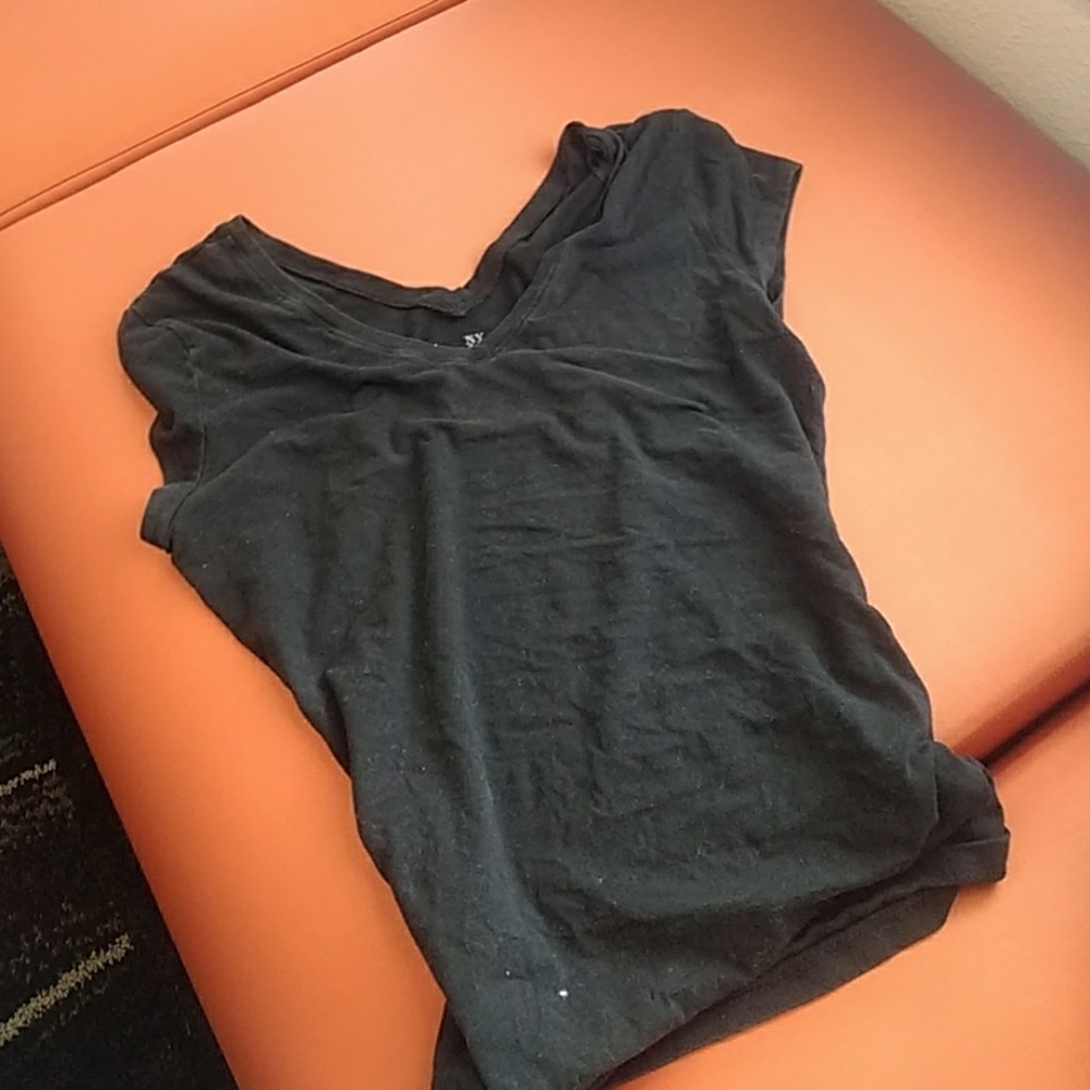 Basic black v neck